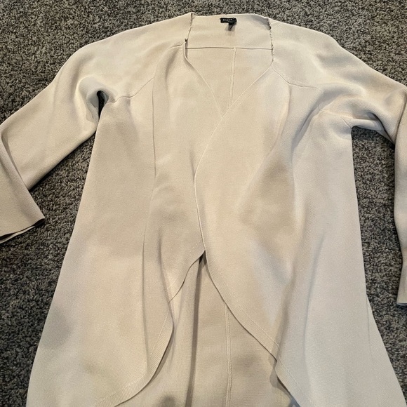 Eileen Fisher Cream Knit Cardigan medium organic cotton - Picture 2 of 3